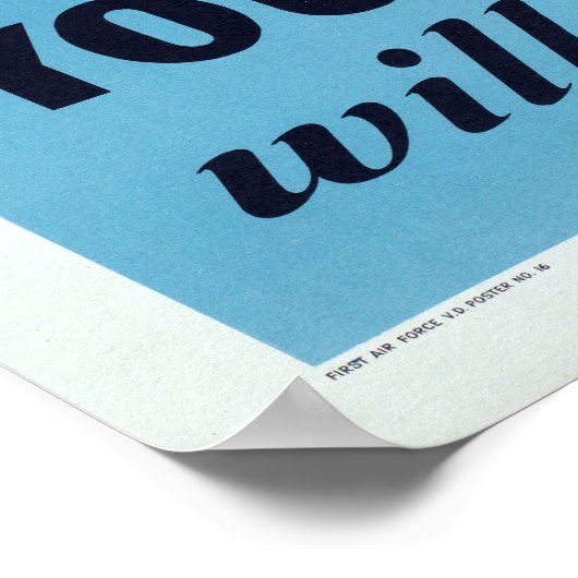 Vintage Syphilis Poster (Ecke)