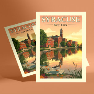 Vintage Syracuse New York Postkarte