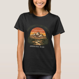 Vintage T-Shirt Camping im Gebirge
