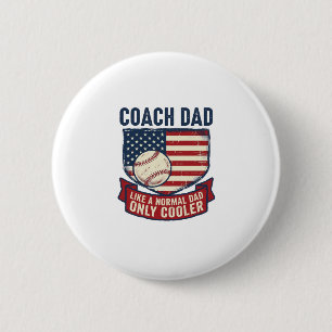 Vintage-T-Shirt-Design für patriotischen Baseball- Button