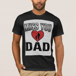 Vintage-T-Shirt mit Gedenkinschrift "Miss You Dad" T-Shirt