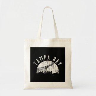 Vintage-T-Shirt mit Tampa Bay Florida Stadtansicht Tragetasche