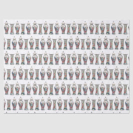 Vintage Tabakleaf-Vasen und Ingwer-Krüge Seidenpapier