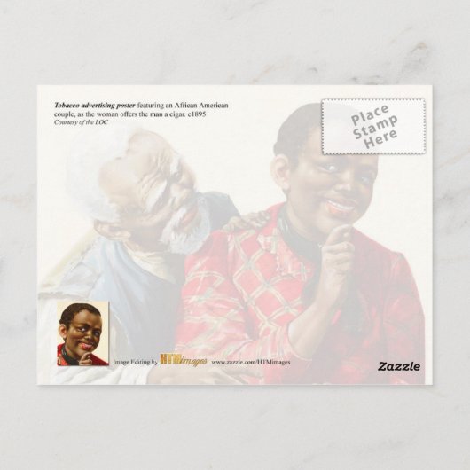 Vintage Tabakwerbung Postkarte (Rückseite)