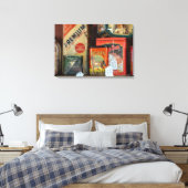 Vintage Tabakzinnsammlung Leinwanddruck (Insitu (Schlafzimmer))
