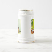 Vintage Tabby Cat Illustration Bierglas (Mittel)