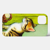 Vintage Tabby Cat Illustration Case-Mate iPhone Hülle (Rückseite (Horizontal))