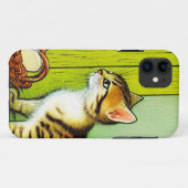 Vintage Tabby Cat Illustration Case-Mate iPhone Hülle (Rückseite (Horizontal))