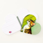 Vintage Tabby Cat Illustration Notizblock (Innenseite)