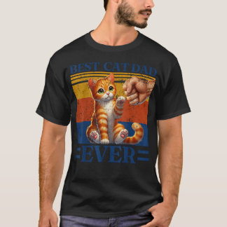 Vintage-Tabby-Katz-Vater Orange T-Shirt