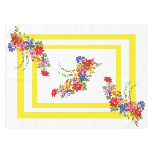 Vintage Tabletten Tischdecke (Vorderseite (Horizontal))