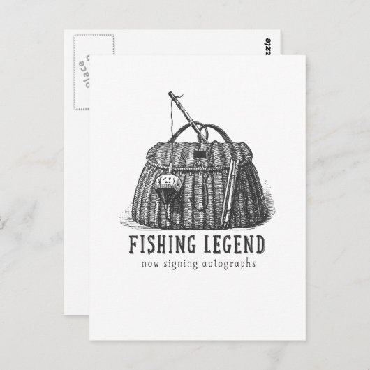 Vintage Tackle-Box Postkarte (Vorne/Hinten)