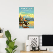 Vintage Tacoma Washington Poster (Heimbüro)