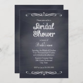 Vintage Tafel-Brautparty-Einladungen Einladung (Vorne/Hinten)