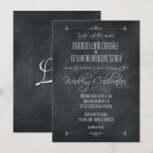 Vintage Tafel-Hochzeits-Feier-Einladungen Einladung (Vorne/Hinten)