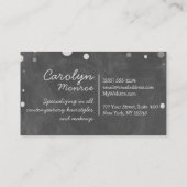 Vintage Tafel-Kunst Visitenkarte (Rückseite)