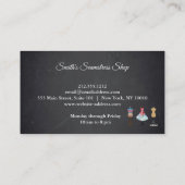 Vintage Tafel-Näherin Visitenkarte (Rückseite)