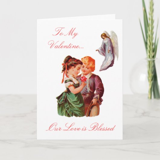 Vintage Tageskarte Feiertagskarte (Vorderseite)