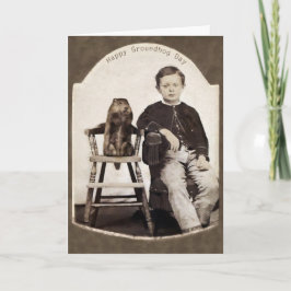 Vintage Tageskarte Feiertagskarte