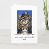 Vintage Tageskarte für Katzen Karte (Rückseite)