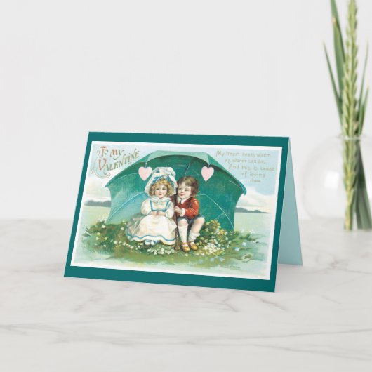 Vintage Tageskarten Feiertagskarte (Vorderseite)