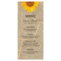 Vintage Tageszeitungen - Country Sunflower Wedding