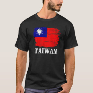 Vintage Taiwan-Flagge für Taiwanesen T-Shirt