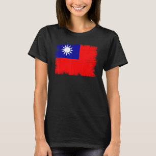 Vintage Taiwan Provinz China Flagge Taiwanesisch I T-Shirt