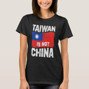 Vintage taiwanesische Fahne Taiwan ist nicht China T-Shirt