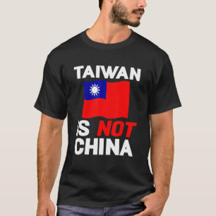 Vintage taiwanesische Fahne Taiwan ist nicht China T-Shirt