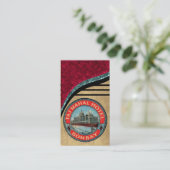 Vintage Taj Mahal Hotel-Geschäfts-Karte Visitenkarte (Stehend Vorderseite)