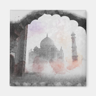 Vintage-Taj-Mahal-Magnet – Agra Indien Reise Magnet