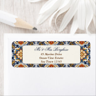 Vintage Talavera Azulejo blaue Fliesen Hochzeit