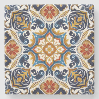 Vintage-Talavera-Azulejo-Blaufliesen als Hochzeits