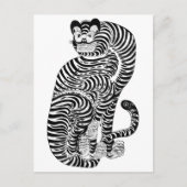 Vintage talismanischer Tiger Postkarte (Vorderseite)