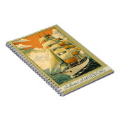 Vintage Tall Ship Sailing Retro Nautical Notizblock (Rechte Seite)
