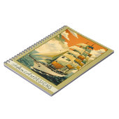 Vintage Tall Ship Sailing Retro Nautical Notizblock (Linke Seite)