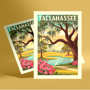 Vintage Tallahassee Florida Postkarte