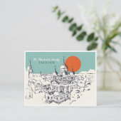 Vintage Tallinn Estland Estland Stadt Postkarte (Stehend Vorderseite)