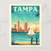 Vintage Tampa Postkarte (Vorderseite)