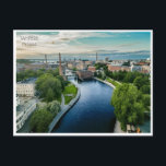 Vintage Tampere Finnland Tourismus Finnland Postkarte<br><div class="desc">Vintag,  Retro,  Reisen,  modern,  Aquarell,  Tampere,  Finnland,  Finlande,  Tourismus,  Stadt, </div>