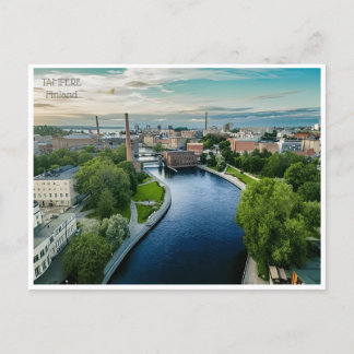 Vintage Tampere Finnland Tourismus Finnland Postkarte