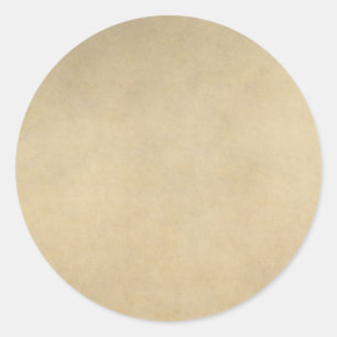 Vintage-Tan-Papier-Pergament-Hintergrundvorlage Runder Aufkleber
