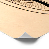 Vintage Tandem Bicycle Drehmoment Reading Kissing Poster (Ecke)