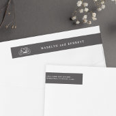 Vintage Tandem-Bicycle Wedding-Rücksendeadresse