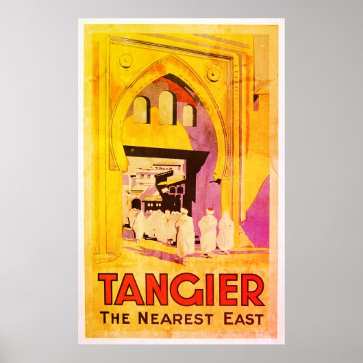 Vintage Tanger Travel Poster (Vorne)