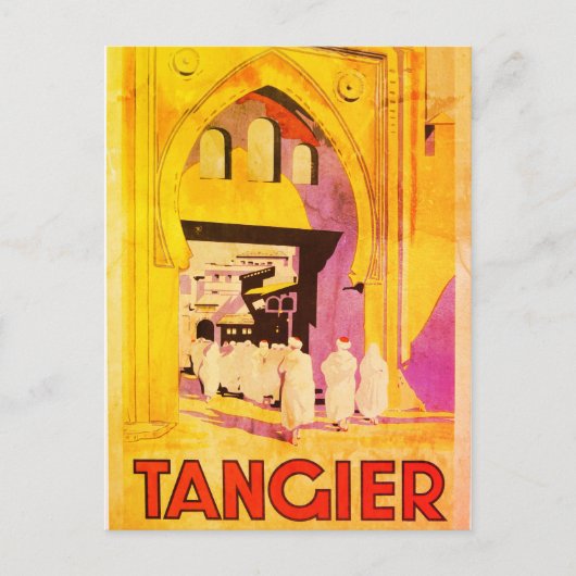 Vintage Tanger Travel Postkarte (Vorderseite)