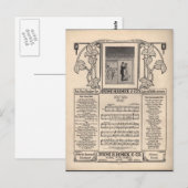 Vintage Tango-Noten Postkarte (Vorne/Hinten)