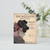 Vintage Tango Sheet Music Postkarte (Stehend Vorderseite)