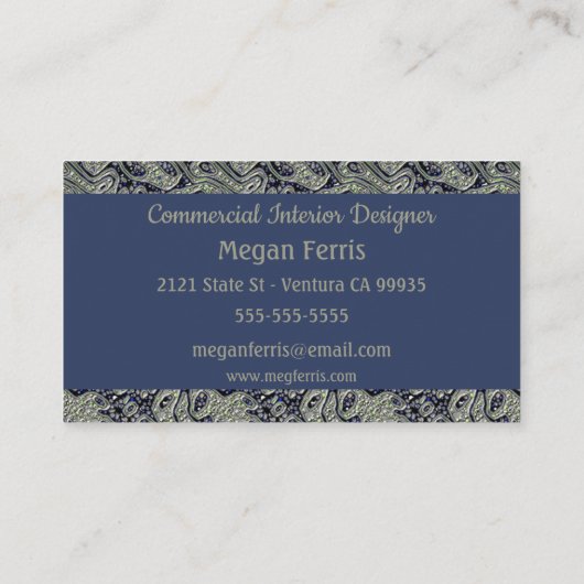 Vintage Tank-Business-Karte Visitenkarte (Rückseite)